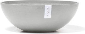 Ecopots bloempot Vienna 50- Rond - White Grey - Diameter 50,4 x H18,5 cm