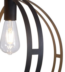 Eettafel / Eetkamer Design hanglamp zwart langwerpig 3-lichts - Indu Design Binnenverlichting Lamp