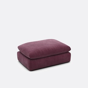 Poef voor modulaire bank, in gestructureerde stof, Malo