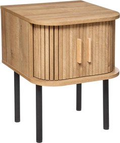 Atmosphera Colva Nachtkastje - 2 Deuren - Houteffect - 40 x 40 x 53 cm