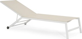 Lifestyle Garden Furniture Lento Ligbed Verstelbaar Textileen Wit