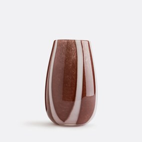 Glazen vaas met strepen, Malco