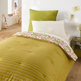 Gewatteerd kinderdekbed met print, van gewassen katoen, ELYA