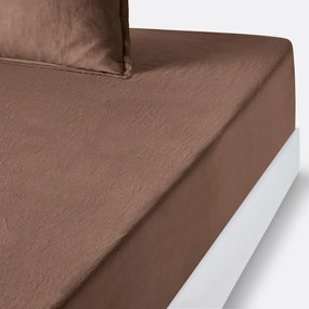 Hoeslaken in gewassen linnen, omslag 35 cm, Linot