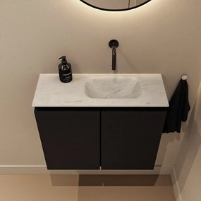 Mondiaz Ture DLux toiletmeubel 60cm urban met wastafel opalo rechts zonder kraangat