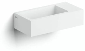 Clou Flush 3 fontein solid surface 36cm rechts wit mat