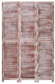 vidaXL Kamerscherm met 3 panelen 105x165 cm hout bruin