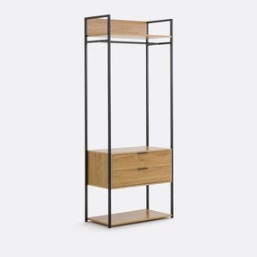 Garderobemodule, 2 lades 1 hangruimte, OAKI