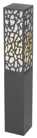 Smart buiten paaltje zwart 60 cm IP44 incl. Wifi ST64 - Nicole Modern E27 IP44 Buitenverlichting