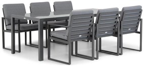 Tuinset 6 personen 210 cm Aluminium Grijs Santika Furniture Santika