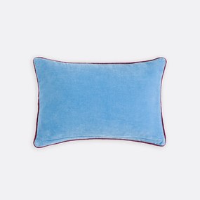 Tweekleurige rechthoekige kussenhoes 60x40 cm, fluweel, GUSALI