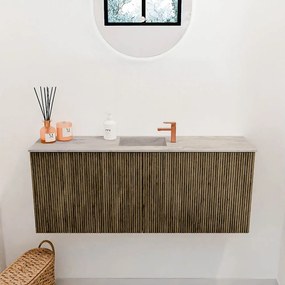 Mondiaz Joya DLux 100cm toiletmeubel dusk met wastafel faye midden 1 kraangat glace