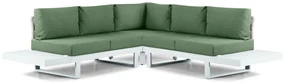 Hoek loungeset 5 personen Aluminium Wit  Lifestyle Garden Furniture Lorenzo