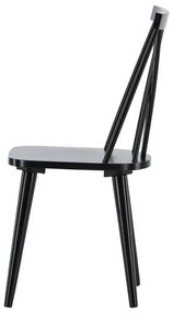 Jörn Eetkamerstoel Lena  - Zwart - Rubberhout - Jörn