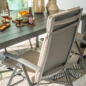 Garden Impressions Adana tuintafel 180x100 - donker grijs