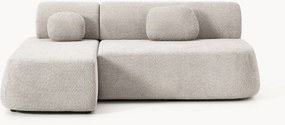 Hoekbankbed Pao van teddy-bouclé