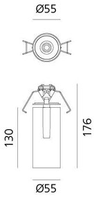 Artemide Architectural -   Plafondlamp spots Vector Zwart