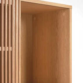Kave Home Beyla Vakkenkast Met Latjes Eiken Hout - 42.5x84.5x170cm.