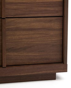 Kave Home Onix Walnoot Ladenkast Japandi - 100x50x78cm.