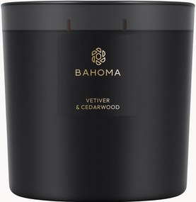 Handgemaakte 3-lonts geurkaars Vetiver & Cedarwood (vetiver, cederhout & kruidnagel)