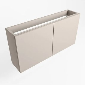 Mondiaz FOWY fonteinonderkast - 80x22x50cm - 2 deuren - push to open - softclose - Linen FOWYTO80Lin2D