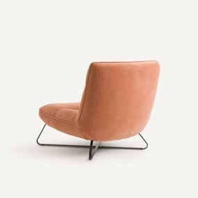 Fauteuil in fluwelen stof, HELMA