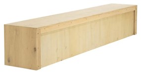 Eleonora Milo Eiken Tv-meubel Met Schuifdeuren 240 Cm Naturel - 240x42x43cm.