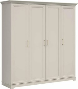 Kledingkast Evanuo 103, Kasjmier, 216x210x61cm, 134.75 kg, Kledingkast deuren: Met scharnieren