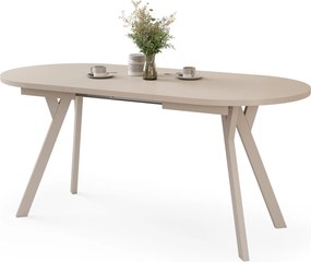 Mazzoni ALMO Kasjmier / kasjmier poten - OVALE UITSCHUIFTAFEL 120-220 cm VOOR 10-12 PERSONEN
