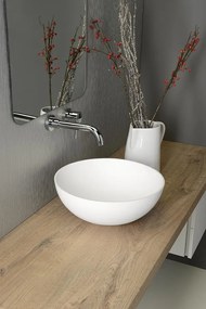 Sapho Thin waskom solid surface 39x14.5cm wit