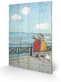 Sam Toft - Her Favourite Cloud Schilderij op hout, (20 x 29.5 cm)