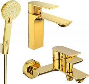 Mexen Alexa R40 badkuipset, goud - 71203R40-50