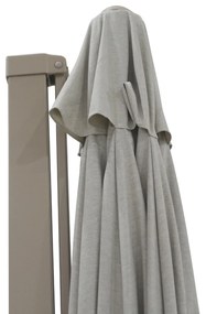 Zweefparasol  3.5m S2 Excellent (incl. voet + hoes) Taupe-naturel-bruin Camello Luna
