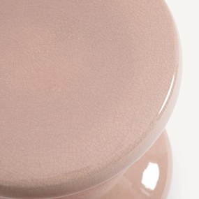 Bijzettafel van gecraqueleerd geglazuurd keramiek, Lulla