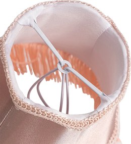 Stoffen klemkap roze 12/8,5/15 - Granny