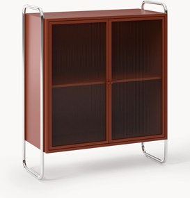 Metalen vitrinekast Robyn met glazen voorzijde