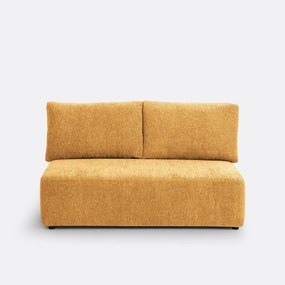 Modulaire 2-zitsbank Monica in gemêleerd chenille