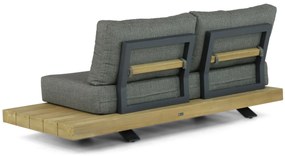 Hoek loungeset 6 personen Teak Old teak greywash  Santika Furniture Santika