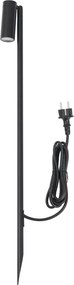 Prikspot zwart 80cm incl. LED verstelbaar IP65 incl. snoer en stekker - Carl