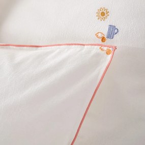 Vintage geborduurd katoenen kussensloop, SOMERO