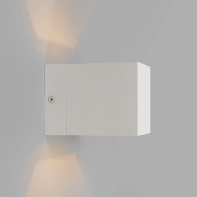 Moderne wandlamp wit met lichteffect - Transfer Design, Industriele / Industrie / Industrial, Modern G9 vierkant Binnenverlichting Lamp