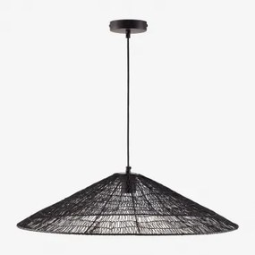 Benilde Ijzeren Plafondlamp Ø65 Cm Zwart - Sklum