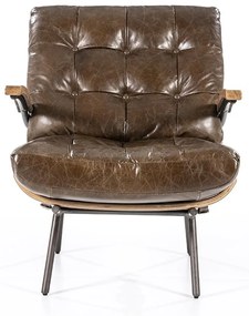 Eleonora Bastiaan Fauteuil Donkerbruin Leer