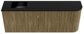 Mondiaz Joya 110cm toiletmeubel ronding rechts dusk met wastafel faye links 1 kraangat urban