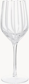 Witte wijnglazen Stripe, 4-delig