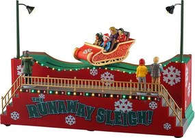 Lemax Carnival Kersthuisje - The Runaway Sleigh - Bewegend Tafereel - 2025 Collectie