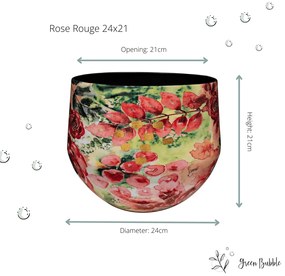 Designed by Lammie Pot Rose Rouge