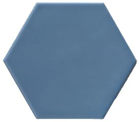 Terre D'Azur Hexagonale vloertegel blauw 15x17cm hexagon F50