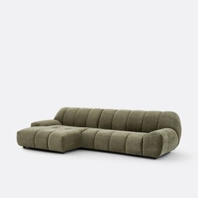 Nuria vintage ribfluwelen hoekbank links