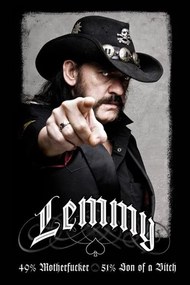 Poster Lemmy - 49% mofo, (61 x 91.5 cm)
